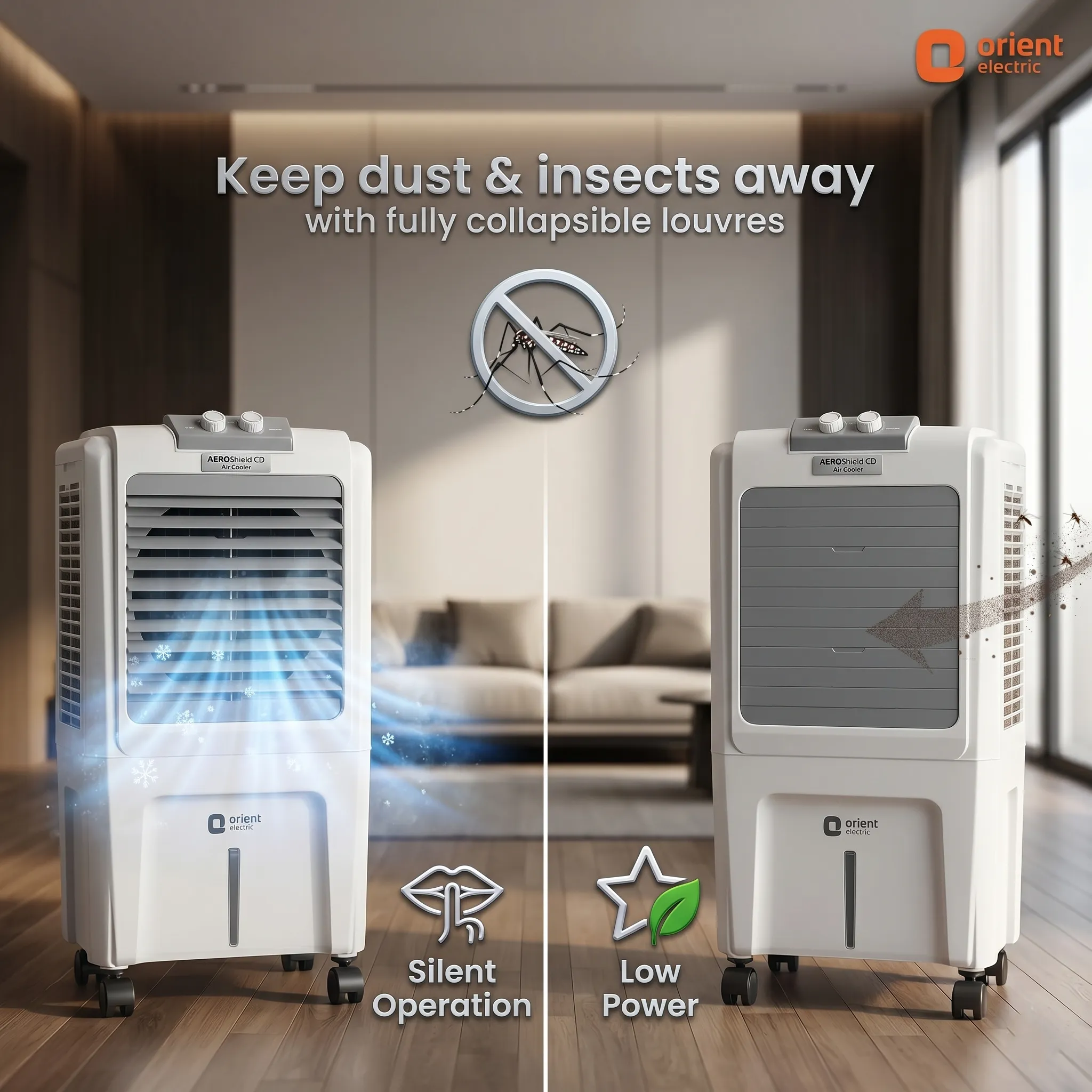 orient electric 40l air cooler portable desert cooler for home, honeycomb pads, high air delivery (2026) orient electric 40l air cooler portable desert cooler for home, honeycomb pads, high air delivery (2026)