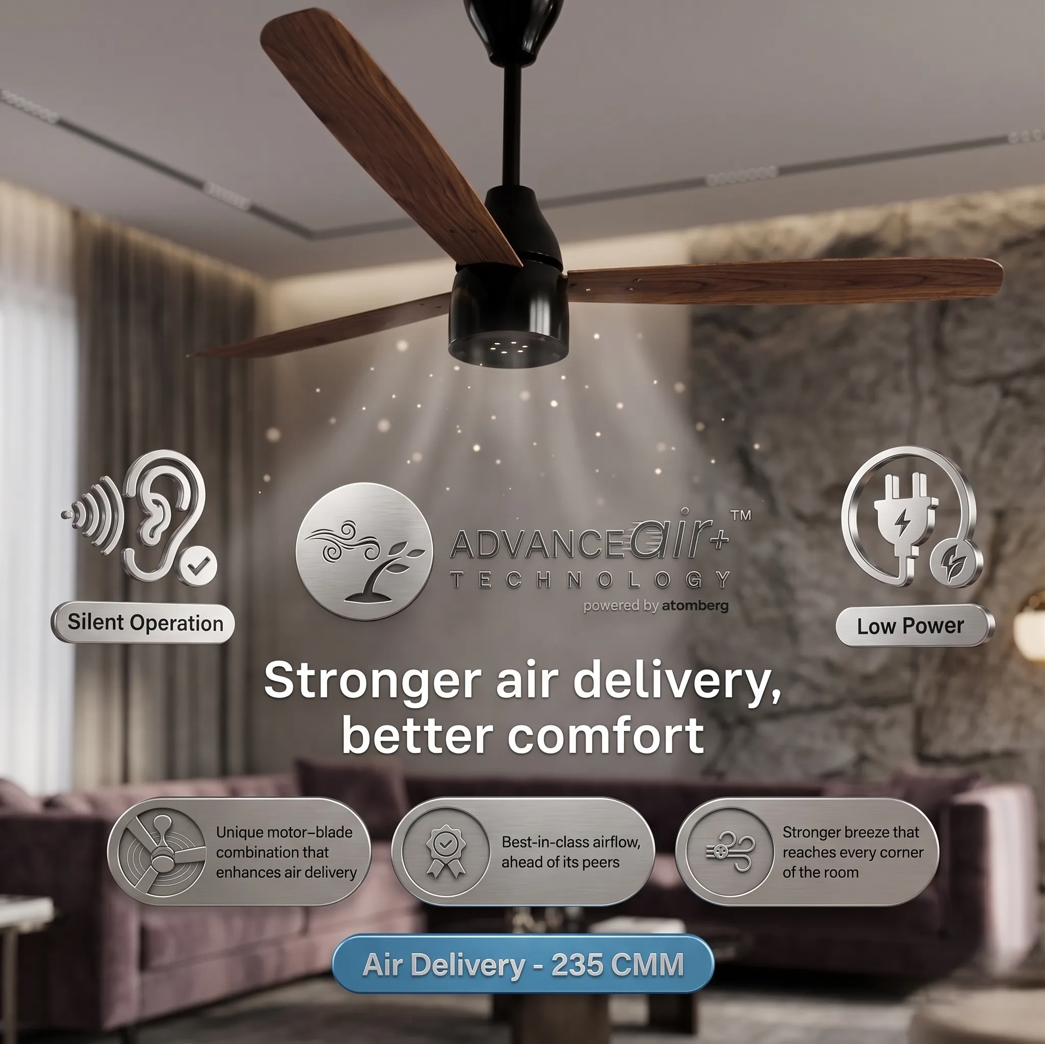 atomberg renesa 1200mm bldc ceiling fan remote 5 star atomberg renesa 1200mm bldc ceiling fan remote 5 star