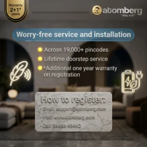 Atomberg Renesa 1200mm BLDC Ceiling Fan Remote 5 Star atomberg renesa 1200mm bldc ceiling fan remote 5 star