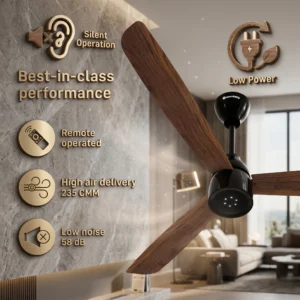 Atomberg Renesa 1200mm BLDC Ceiling Fan Remote 5 Star atomberg renesa 1200mm bldc ceiling fan remote 5 star