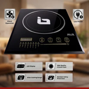 ibell crown 2200w induction cooktop touch auto shutoff
