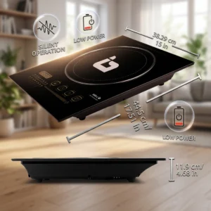 ibell crown 2200w induction cooktop touch auto shutoff