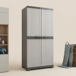 nilkamal freedom plastic cabinet 4 shelf storage cupboard