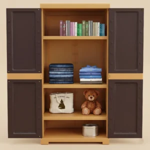 nilkamal freedom plastic cabinet 4 shelf storage cupboard