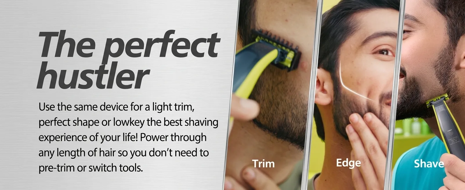 Philips OneBlade Hybrid Trimmer Shaver for Men Wet Dry philips oneblade hybrid trimmer shaver for men wet dry